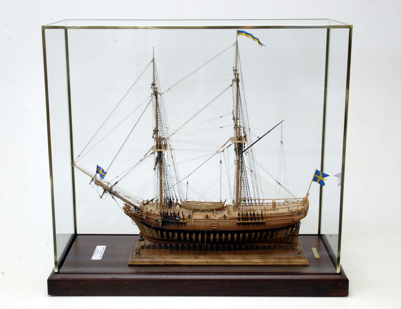 Ship Models, Custom Models, Restoration, Appraisals, Custom Display Units Swedish Merchant Brig