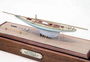 america's cup model racing yacht
