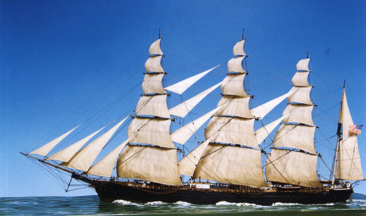 clipper sailboat model